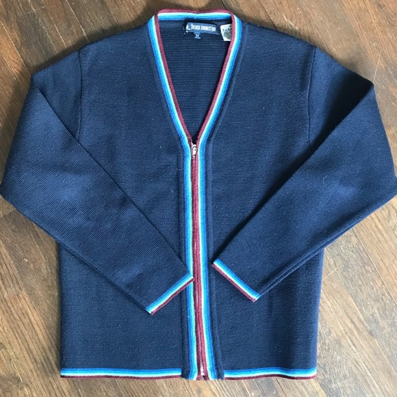 French Connection Sweaters - Retro zippered cardigan